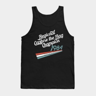 Nostalgia 80s Capture Flag Distressed Tank Top